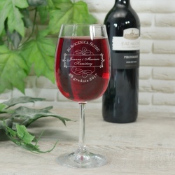  (K211) Kieliszek do wina z Twoim grawerem o pojemności 350 ml