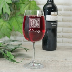  (K211) Kieliszek do wina z Twoim grawerem o pojemności 350 ml