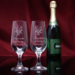  (K31) Kieliszki do szampana z Twoim grawerem, o pojemności 180 ml