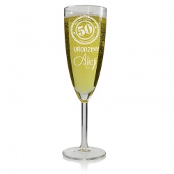 (K316) Kieliszki do szampana z Twoim grawerem, o pojemności 210 ml
