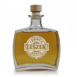 (KF504) Elegancka grawerowana szklana karafka do whisky i nalewek