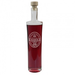 (KF508) Elegancka grawerowana szklana karafka do wina i nalewek