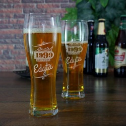  (S POK4) Elegancka szklanka do piwa z Twoim grawerem, o pojemności 0,5 l