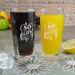  (SD24) Grawerowana szklanka do drinków, soków i wody