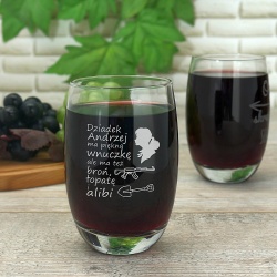  (SD29) Prezent dla Dziadka z okazji urodzin grawerowana szklanka do drinków