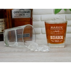  (SW4a) Prezent dla Dziadka z okazji urodzin grawerowana szklanka do whisky