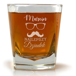 (SW4a) Prezent z okazji Dnia Dziadka grawerowana szklanka do whisky