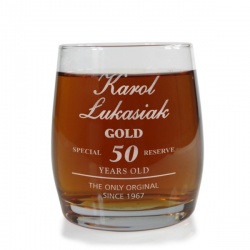 (SW6) Szklanka do whisky z Twoim grawerem, o pojemności 250 ml