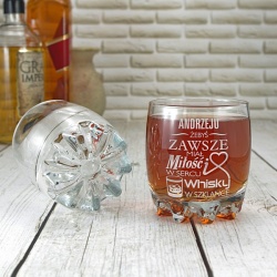  (SW7) Szklanka do whisky z Twoim grawerem, o pojemności 300 ml