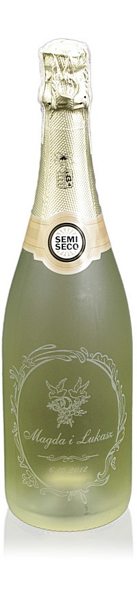 grawerowana butelka szampana
