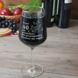  (K214) Kieliszek do wina z Twoim grawerem o pojemności 530 ml