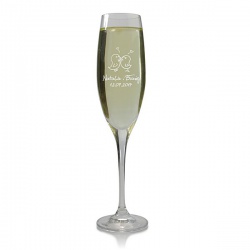(K33) Kieliszki do szampana z Twoim grawerem, o pojemności 180 ml