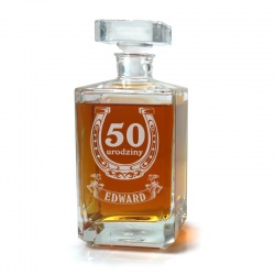 (KF29) Elegancka szklana karafka do whisky/burbona/nalewek