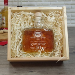  (KF504A200S) Karafka szklana - do nalewek i whisky- w skrzynce