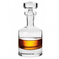 (KF8) Elegancka grawerowana szklana karafka do whisky