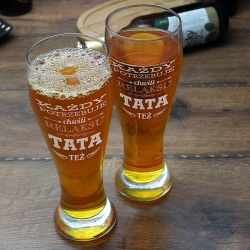  (S POK8) Elegancka szklanka do piwa z Twoim grawerem, o pojemności 0,5 l