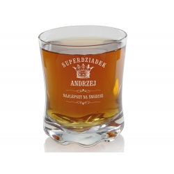(SW1) Prezent z okazji Dnia Dziadka grawerowana szklanka do whisky
