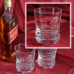  (SW1) Szklanka do whisky z Twoim grawerem, o pojemności 250 ml