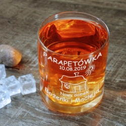  (SW15) Szklanka do whisky z Twoim grawerem, o pojemności 220 ml