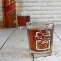  (SW4) Szklanka do whisky z Twoim grawerem, o pojemności 280 ml