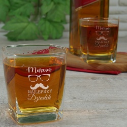  (SW4a) Prezent z okazji Dnia Dziadka grawerowana szklanka do whisky