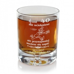 (SW5) Szklanka do whisky z Twoim grawerem, o pojemności 250 ml