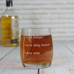  (SW6) Szklanka do whisky z Twoim grawerem, o pojemności 250 ml
