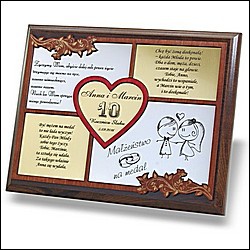 (WF153-1) Dwukolorowa ramka prezent na rocznicę ślubu