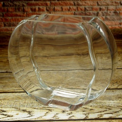 (WSIG-459-23) Grawerowany wazon szklany