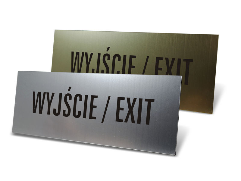 tabliczka Wyjście/Exit